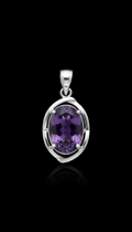 Sterling Silver Amethyst Pendant