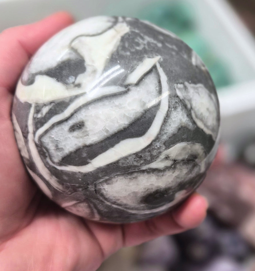 Thousand Eye Jasper sphere– 85mm