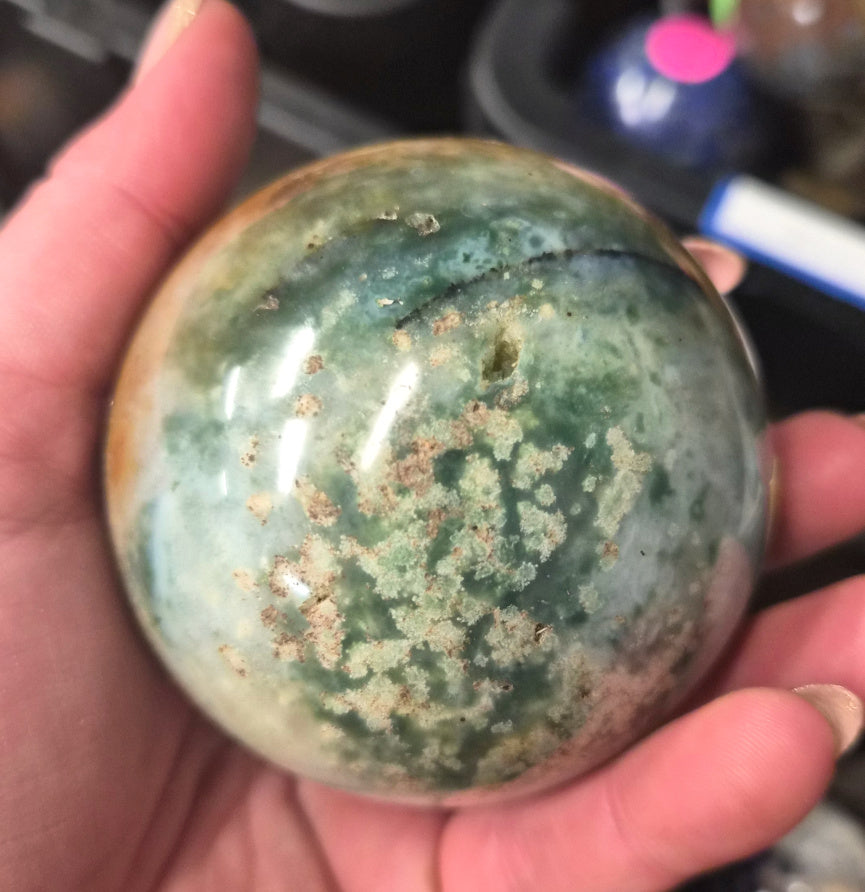 Caribbean Calcite & Aragonite Sphere– 70mm