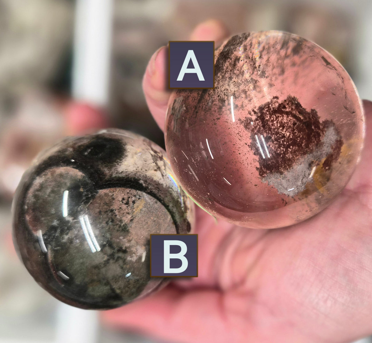 Garden Quartz/Lodolite Sphere– 60mm