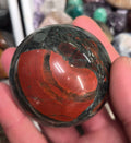 Dragon' Blood/Bloodstone Red Jasper sphere–55mm