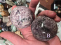 Lepidolite spheres–50mm