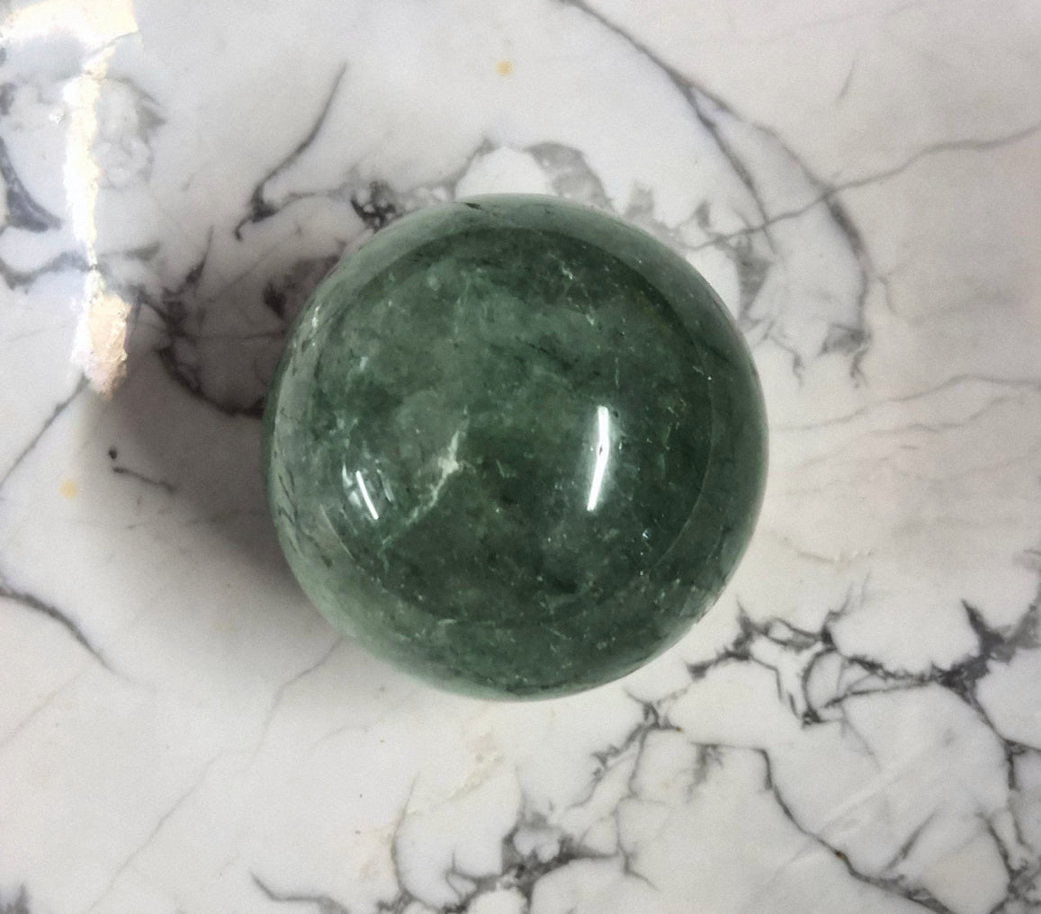 Natural Green Aventurine Crystal Sphere – 18-30mm