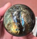 "Serpent's Eye" Flash Labradorite sphere– 60mm