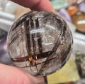 Copper Rutilated Quartz Sphere–50mm