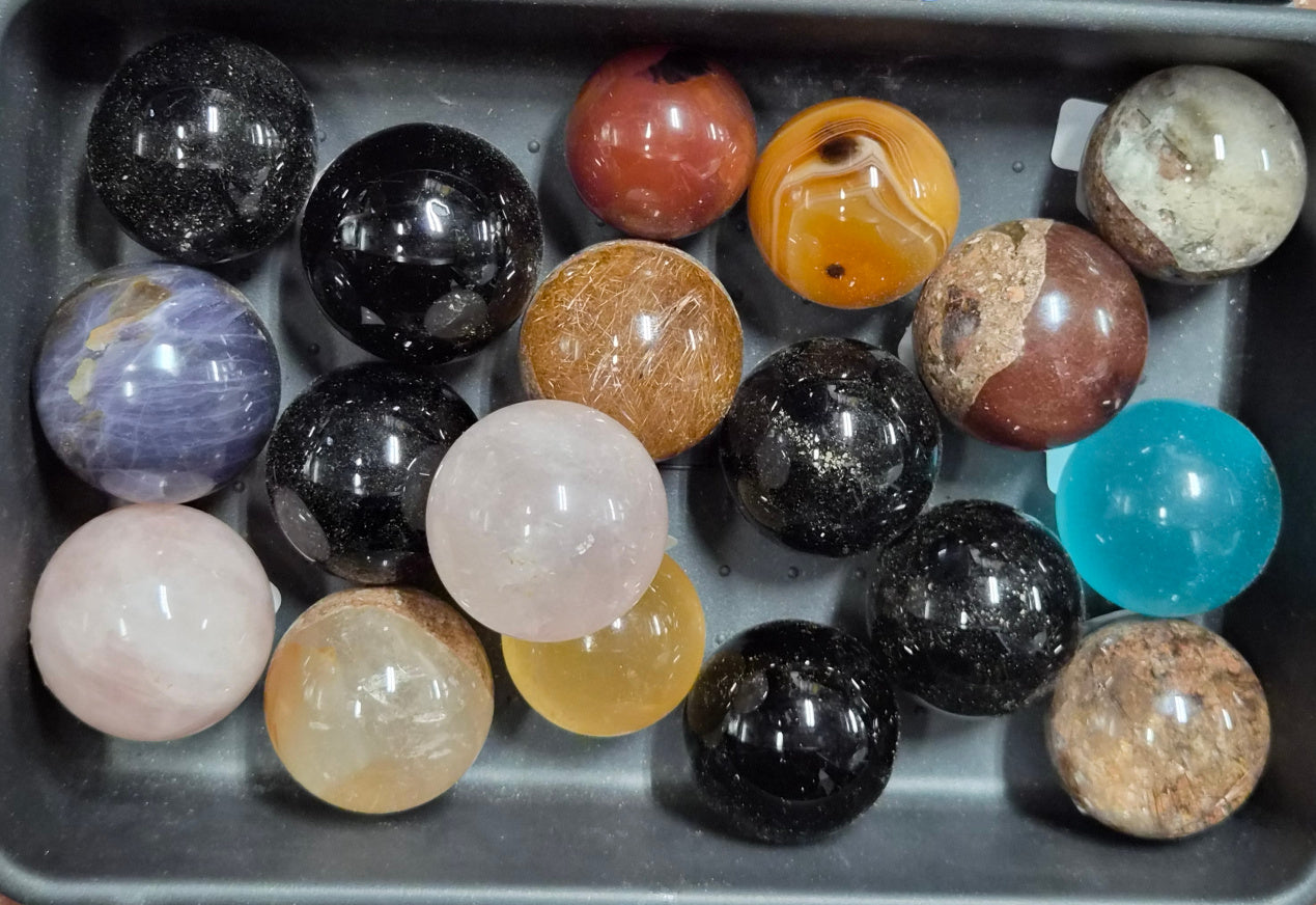 40mm Natural Crystal Spheres