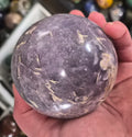Lepidolite and Astrophyllite crystal sphere– 75mm