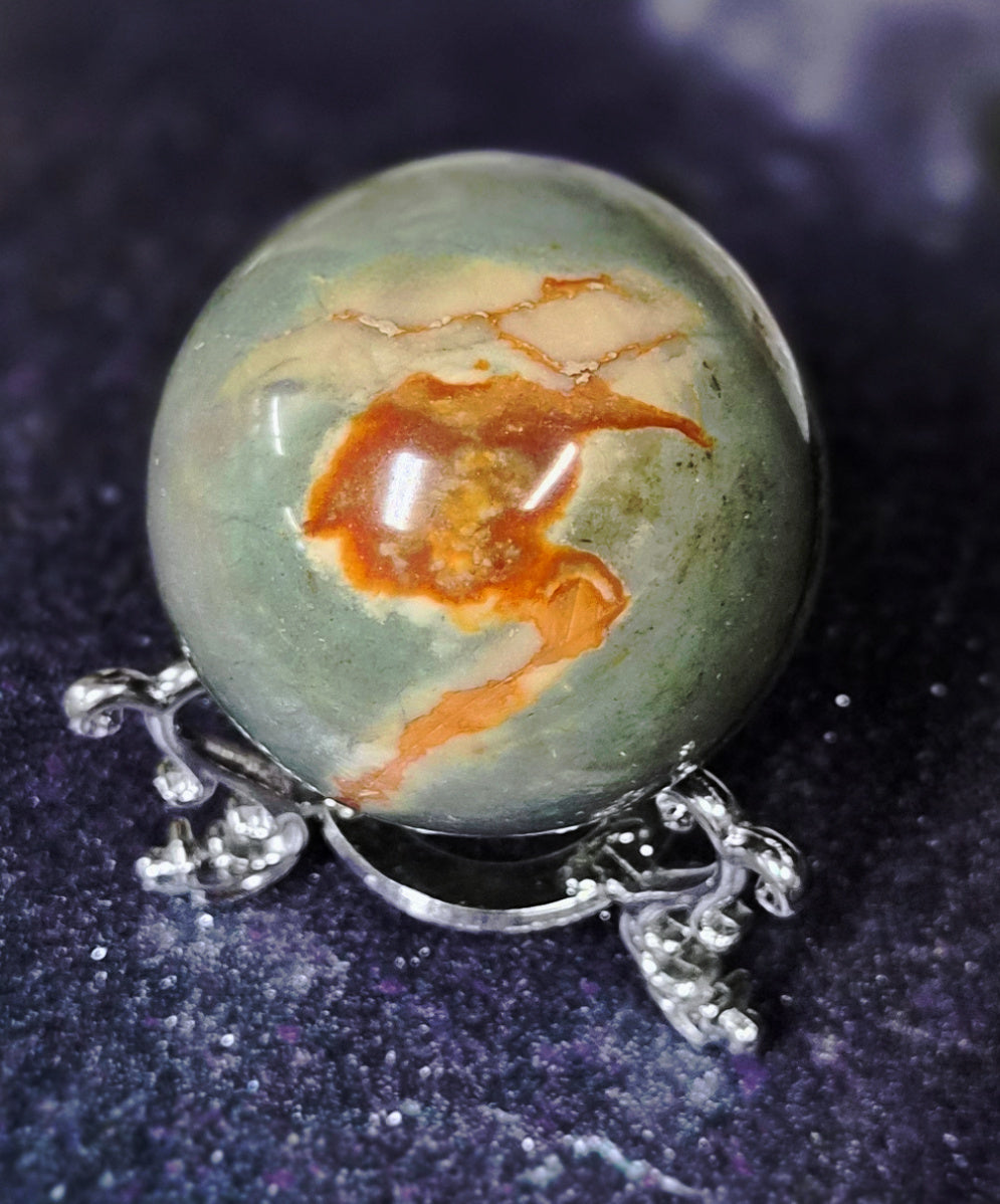 Polychromatic Jasper Spheres –45mm
