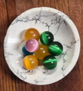 Vibrant Cat's Eye Mini Spheres – 15mm to 24mm (Mixed Colors)