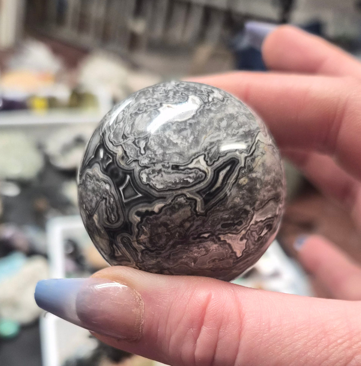 Stromatolite Crystal Sphere–45mm