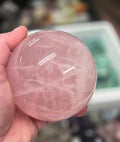 Rose Quartz crystal sphere – 85mm