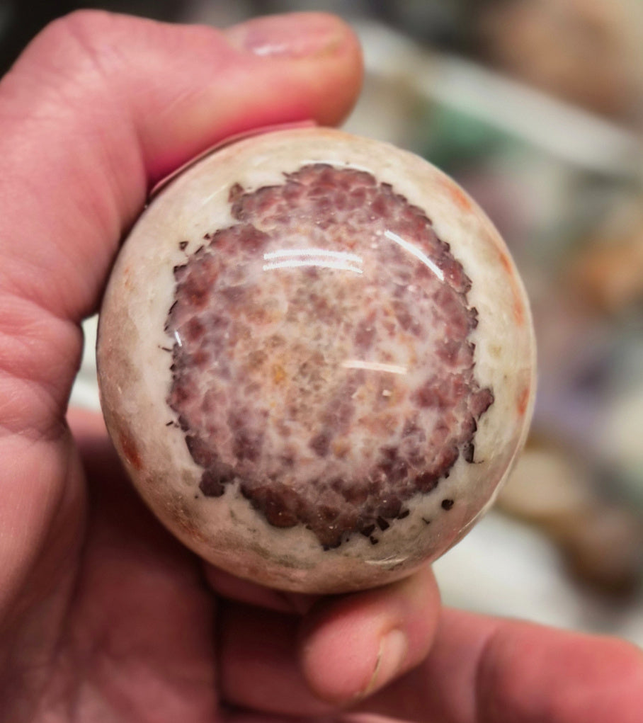 Pink Amethyst sphere–50mm