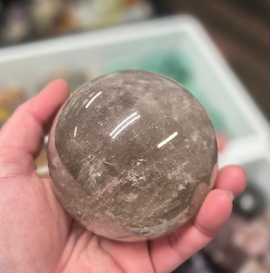 Smoky Quartz Sphere – 80mm
