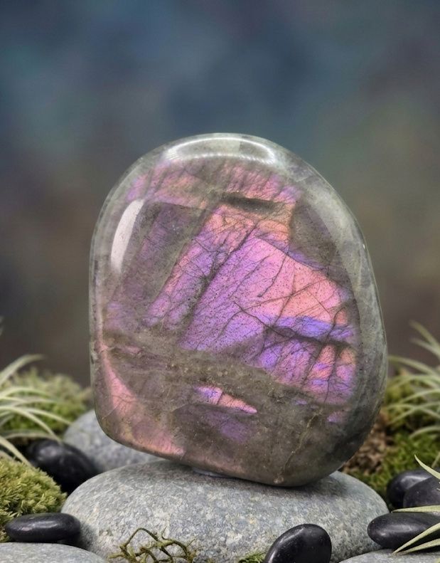3.5" Rare Purple Boom Labradorite Free form