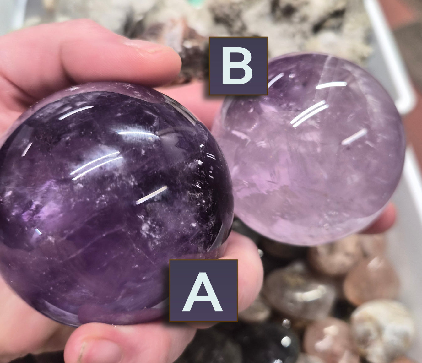 Amethyst sphere