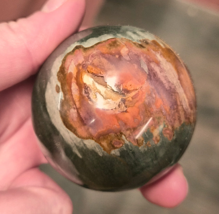 Polychromatic Jasper sphere– 55mm