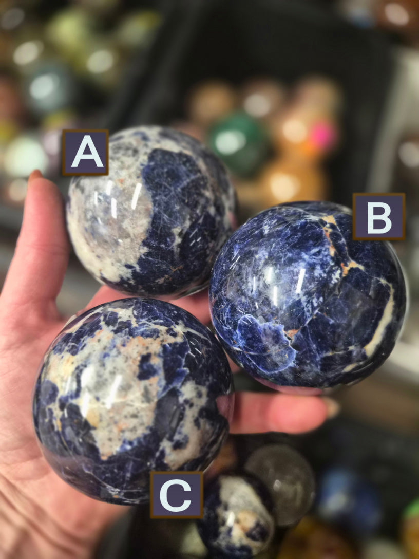 Sodalite sphere– 70mm