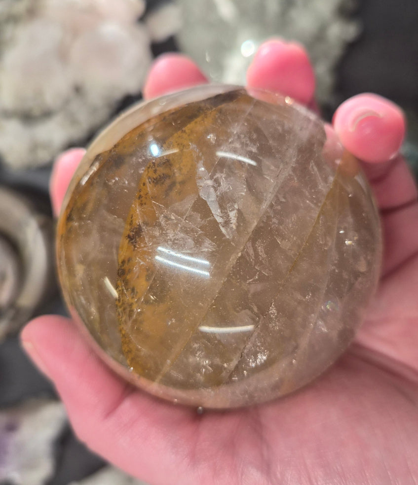 Golden Healer Quartz crystal sphere– 75mm