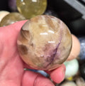Yellow Fluorite matrix sphere– 55mm