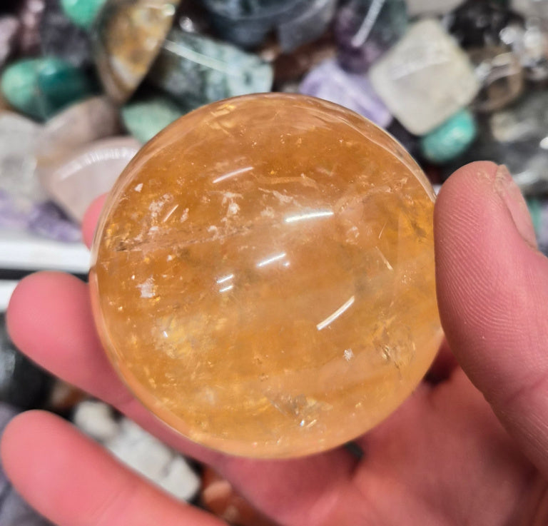 Golden Healer Quartz Sphere–55mm