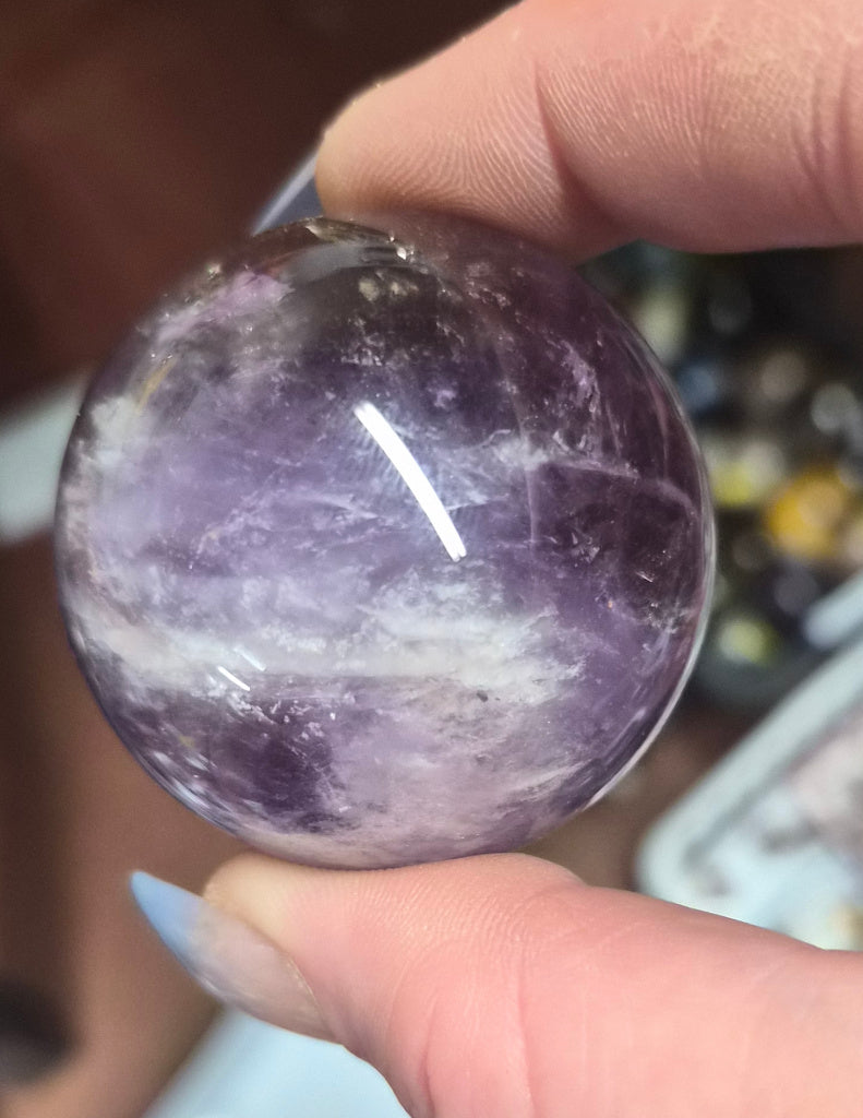Assorted Natural Crystal Spheres –45mm