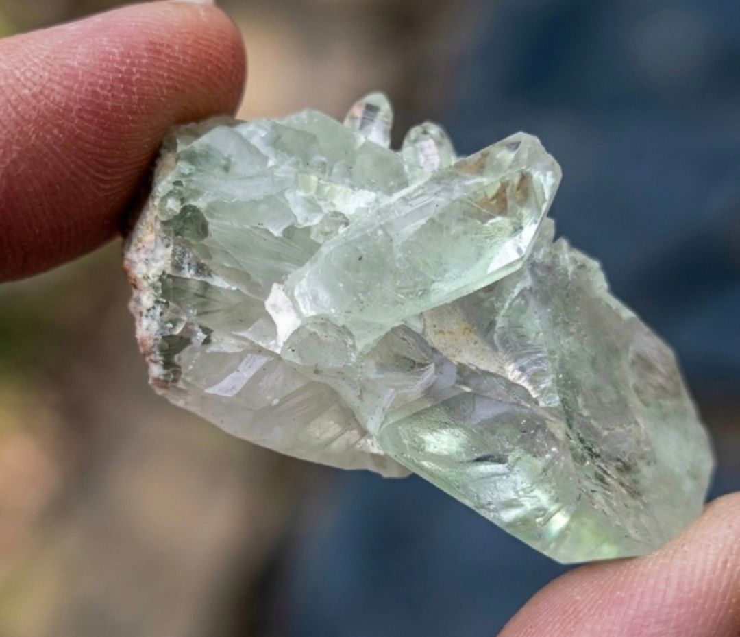 Clear Quartz with Barnacle Crystals and Silt/Clay Base