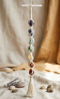 Selenite & 7-Chakra Macramé Wall Hanging