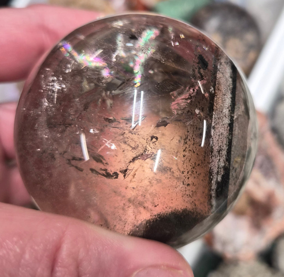 Garden Quartz/Lodolite Sphere– 60mm