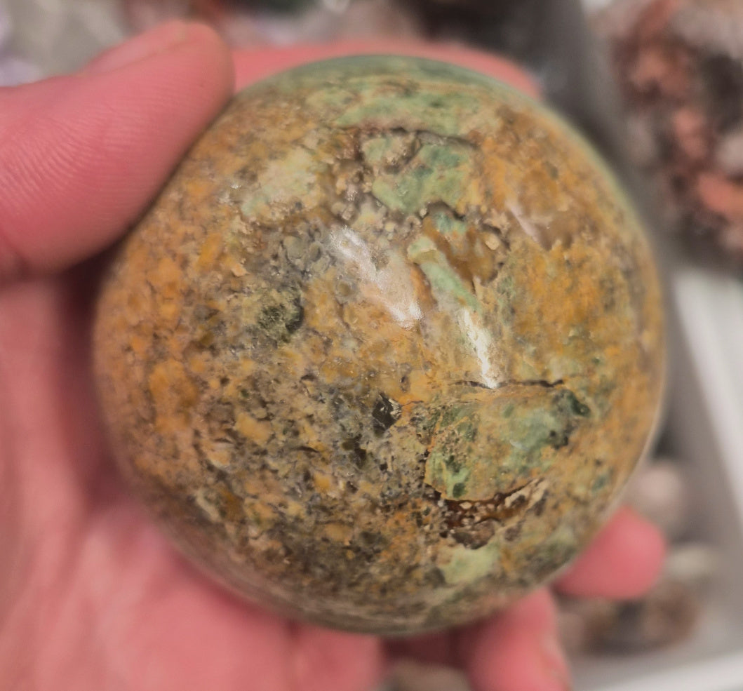 Rainforest Jasper sphere– 65mm
