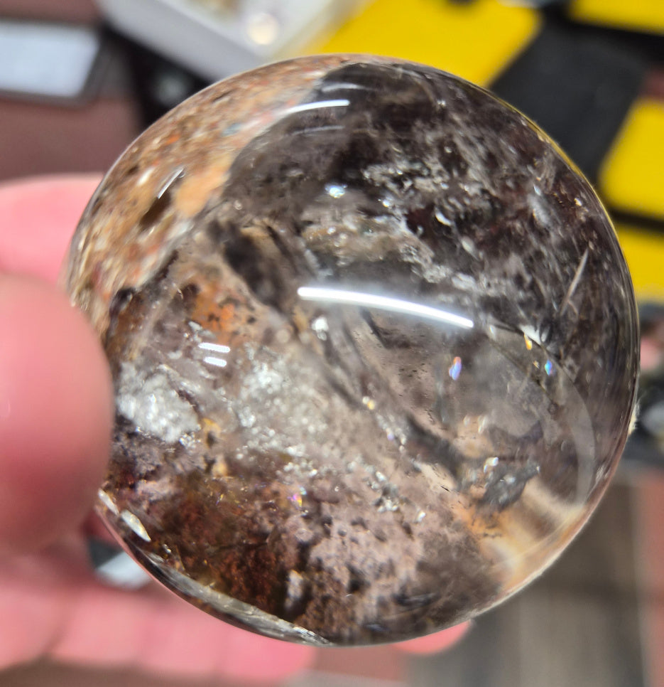 Garden Quartz/Lodolite sphere– 55mm