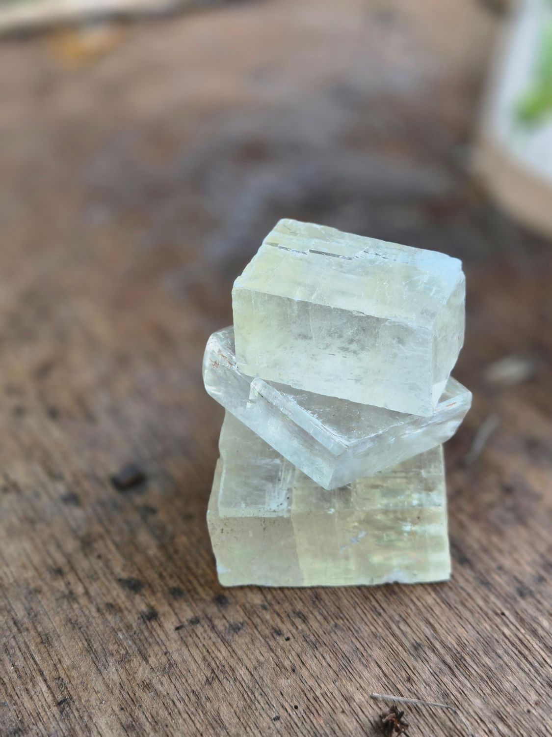Natural Optical Calcite Rhomb