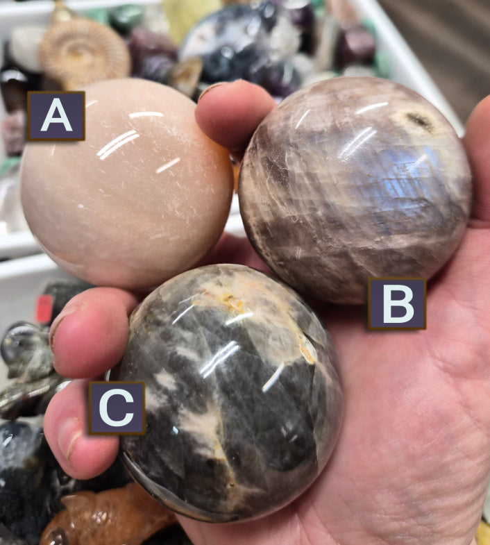 Moonstone sphere–55mm