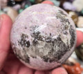 Lepidolite in Quartz Matrix sphere–55mm