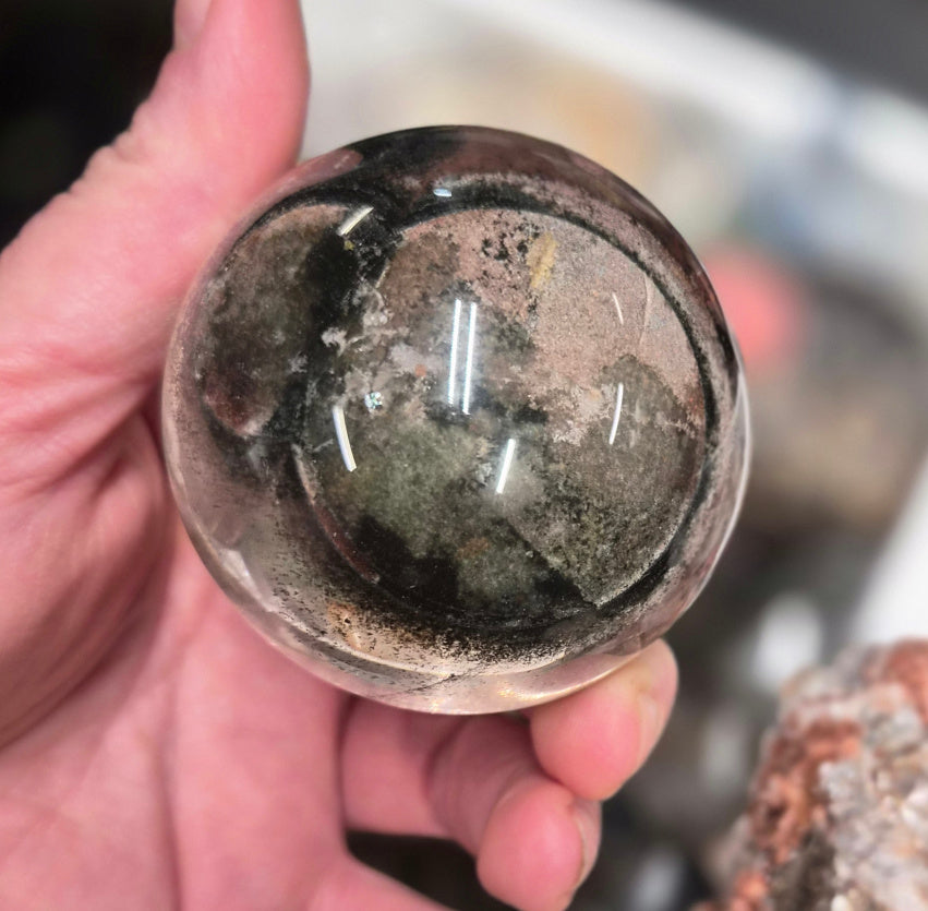 Garden Quartz/Lodolite Sphere– 60mm