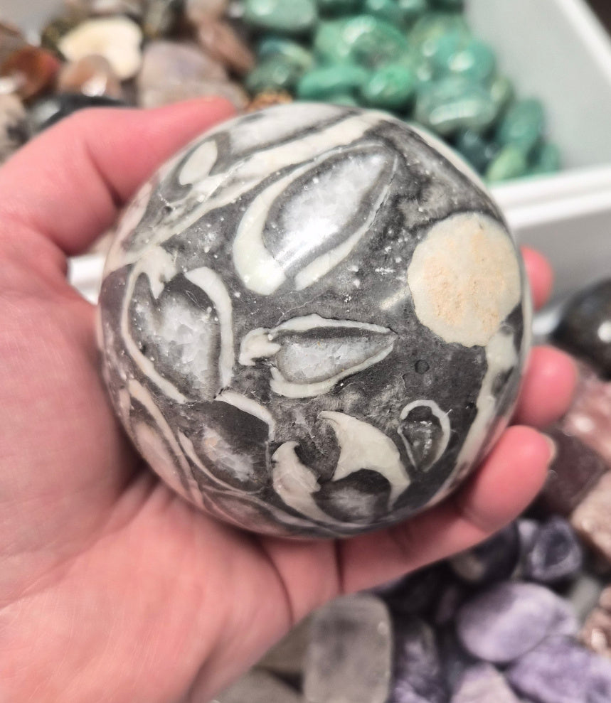 Thousand Eye Stone Jasper sphere– 80mm